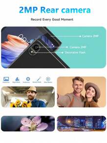 PEICHENG CP81 Android 平板电脑 8 英寸 WiFi 平板电脑，Android 14/RK3326S 4 核 1.5Ghz/2GB RAM 32GB ROM/1280x800 IPS 高清触摸屏/2MP+2MP 双摄像头/2.4G WiFi/BT 4.0/4000mAh 电池/支持 512GB SD 扩展（无适配器） - 黑色 - 查看 7