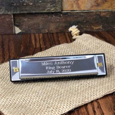 Kèn harmonica tiêu chuẩn khắc chữ theo yêu cầu - Món quà hoàn hảo cho cha, bạn trai hoặc nam giới - Lý tưởng để chơi nhạc blues, jazz, folk và rock.