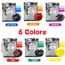 Kerzenfarbstoff für Sojaparaffin - 12 Farben (je 1g) Kerzenwachsfarbstoff für die Kerzenfertigung, Kerzenwachsfarbstoff (6er Set, 12er Set)