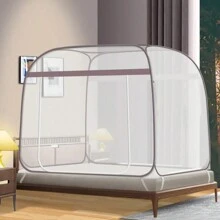 Mosquito Net Protective Screen Mosquito Mosquito And Insects Net Tent For Bed 1.5Mx2M - Rosa - Ver 8
