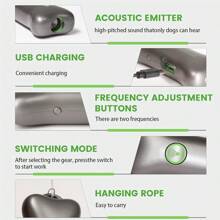 جهاز منع النباح الجديد للحيوانات الأليفة، جهاز طرد الكلاب بالموجات فوق الصوتية اليدوي المريح، قابل للشحن عبر USB، جهاز تدريب محمول، مدرب كلاب بصوت عالي بالموجات فوق الصوتية، طارد حيوانات للاستخدام الداخلي والخارجي، جهاز منع النباح بالموجات فوق الصوتية، طارد، مضاد للضوضاء، مدرب منع نباح الكلاب