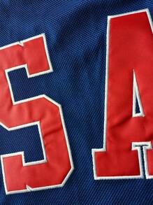 Men's Embroidered Ice Hockey Jersey 21 Blue Casual V-Neck Long Sleeves T-Shirts Party Sports Top