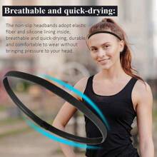 4 Stück/Packung Elastischer Sport Yoga Stirnband, Lauf Kopfband, Fußball Haarzubehör, geeignet für Outdoor Sport, Fitness, Unisex Alltagsgebrauch (Zufällige Farben)