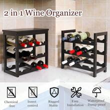 Wine Rack & Wine Glass Rack - Noir - Voir 3