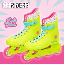 Color Baby Neon Yellow Inline Skates Size 36-37 - Multicolor - View 2