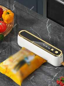 1pc 2-In-1 Wireless Handheld Vacuum Sealer With 10pcs Vacuum Bags, Suitable For Food Preservation Vacuum Sealer/Plastic Sealer, Simple Operation, Applicable For Dry, Wet And Powder Foods