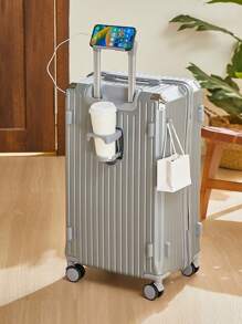 24 Inch Large Capacity Luggage With Spinner Wheels, Travel Suitcase - Fit All Your Adventures, Bid Farewell To Packing Hassle - Silver - View 3