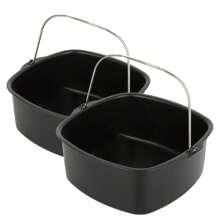 Air Fryer Non-Stick Cake Baking Tray Basket For  Baking Dish Pan Air Fryer Kitchen Airfryer Accessories Baking Basket