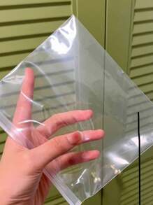 Extra Thick Zipper Bags For Stationery, Toys, Gadgets Sorting And Storage, Travel Packing, Cosmetics, Clear Classification Bag, 20s For Travel Storage Bag,Makeup Bag,Cosmetic Bag,Vacation Organizer,Large Capacity Makeup Organizer Makeup Case, For Lipstick, Brush, Skincare, Mobile Phone, Coin, Small Items, For Home,Gift,Vacation And Festival Halloween Christmas Multifunctional Use,Boho Vibes - Clear - View 7