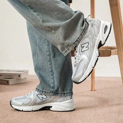 New Balance NB 530 Series Retro Running Shoes, Casual Sneakers, Unisex Couple Shoes, Model: MR530LG
