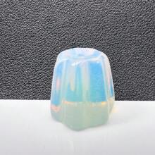1pc Natural Crystal Incense Holder Carving Collectibles Of Colorful Gifts And Desktop Decoration For Home Interior Space Sculpture Shelf Accents Ornament For Home Office Decor