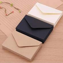 10-50pcs Classical White Black Kraft Blank Mini Paper Window Envelopes ,Small Card/Note Holders ,For Wedding Invitation ,Birthday Party Gifts And Christmas Celebration Back To School