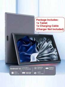 PEICHENG ZB10 10.1 Zoll Android 14 Tablet, RK3326S 4-Kern 1,6GHz/2GB RAM 32GB ROM/2,4G WiFi+WiFi 6/BT 5.2/FHD IPS Touchscreen/2MP+5MP Dual Kamera/Type-C/G-Sensor/6000mAh/unterstützt 1TB SD-Kartenerweiterung (ohne Adapter)