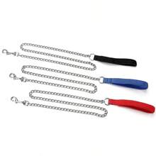 AKAPET Sturdy Metal Dog Leash, Bite Resistant, Chew Resistant, With A Comfortable Foam Grip, Outdoor Leash Suitable For Training Dogs, Suitable For All Dog Breeds