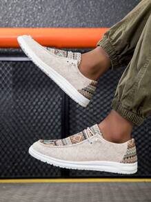 Men's Jacquard Splicing Outdoor Fashionable Casual Walking Shoes, Suitable For Teen Summer Casual Or Outdoor Athletic Or Vacation Travel Or Graduation Gifts Or Birthday Dress Accessories ,Gym