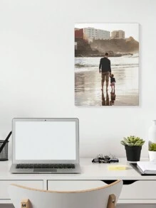 Custom Photo Frame Prints - Canvas Prints With Your Photos Printed, Suitable For Bedroom, Living Room, Wedding Anniversary, Valentine's Day, Pet Family Photo Wall Art Gifts Birthday Graduation - Multicolor - View 9