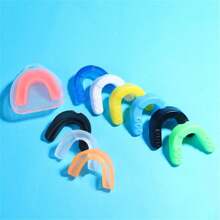 通用拳击跆拳道拳击道跆拳道综合格斗篮球护具 - EVA 材质，耐磨牙齿保护器，混合颜色包装