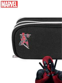 Marvel 1PC  Officially Licensed Deadpool Emblem Collector's Edition Deluxe Aluminium Lapel Pin Pewter Accessories Backpack Scarves Handbags Belts Curtains Hat Clothes Decorations Brooch Novelty Jewellery Metal Fun Gift Animation Creative Collectibles Personalized Peripheral Valentine's Day New Year's Birthday Party Chic Gifts For Friends Family Boyfriends Girlfriends - Multicolor - View 1