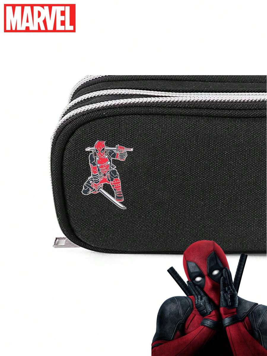 Marvel 1PC Officially Licensed Deadpool Emblem Collector's Edition Deluxe Aluminium Lapel Pin Pewter Accessories Backpack Scarves Handbags Belts Curtains Hat Clothes Decorations Brooch Novelty Jewellery Metal Fun Gift Animation Creative Collectibles Personalized Peripheral Valentine's Day New Year's Birthday Party Chic Gifts For Friends Family Boyfriends Girlfriends - Multicolor - View 1