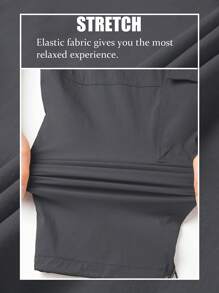 FASBUCO Men's Capri Pants 7 Pockets 3/4 Quick Dry Water Resistant Workout Hiking Summer Long Cargo Shorts Below Knee