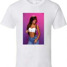 Kelly Kapowski Saved By The Bell Retro 80's T Shirt - White - View 1