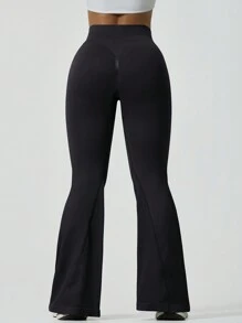 Women's Fashion Cross Waist Yoga Pants, Peach Butt Outdoor Hiking Sports Leggings