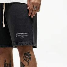 Good for Nothing Dream Forever Washed Black Shorts - Vintage Black - View 2