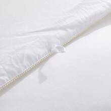 White Comfort Soft Fibre Thick Comforter Twin Size, Ultra Soft Luxury Four Seasons White Hotel Collection Bed Comforter, Square Stitching, Fluffy Comfort, Medium Warmth 88″ X 88″ - 白色 - 查看 7