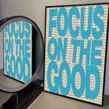 1 件复古报纸粉色流行语录海报艺术咖啡馆酒吧房间墙壁装饰无框架