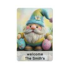 Easter Bunny Dwarf Metal Professional Custom Tin Sign With Egg Wall Art, Great For Home, Cafe, Restaurant, Garage, Patio, Garden Decoration - Festive Hanging Decor Gifts Birthday Graduation