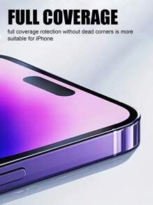3 件装高清丝网印刷钢化玻璃屏幕保护膜适用于 iPhone 16/16 Plus/16 Pro/16 Pro Max/15/15Pro/15Plus/15Promax - 無色 - 查看 2
