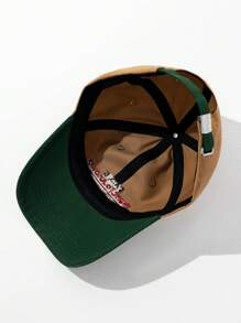 1 buc șapcă de baseball cu broderie cu litere colorate de epocă, șapcă cu coroană moale, reglabilă, snapback, versatilă pentru primăvară/vară