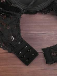 2 Stück Damen Push-Up-BH sexy Spitze Unterbügel-BHs, komfortabler atmungsaktiver Lift-up-BH geeignet für Hochzeitskleid Bustier Lingerie