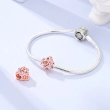 1 件银色闪亮蓝色珐琅锆石幸运星月亮爱花蝴蝶维京女巫凯尔特结饰品适合原创手链项链吊坠珠子适合 DIY 珠宝制作女士女孩日常珠宝配饰 - 銀色 - 查看 8