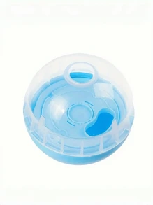 1pc Interactive Dog Treat Dispenser - Transparent Rolling Ball Toy, Promotes Mental Stimulation & Dental Health, Leak-Proof Design
