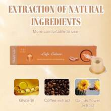 XINSON Hand Scrub Coffee Hand Cream 5 Steps Hand Care Coffee Extract Sea Salt For Complete Hydration And Nutrition - KAFE - View 8