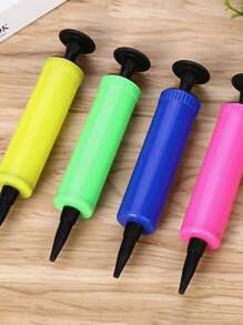 3pcs Balloon Inflator Set, Including Manual Air Pump, Portable Foot Pump And Balloon Blower, Suitable For Birthday Party, Celebration, Wedding, Balloon Inflation (Random Color) - Multicolor - View 3