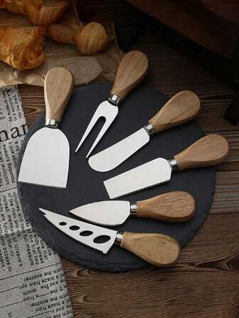 6 件黄油刀、面包果酱刀、奶酪刀、奶油刀、西式餐具套装，非常适合涂抹奶酪、黄油、沙拉、花生酱等，包括三明治、奶油奶酪和调味刀厨房工具和用品，适用于时尚婚礼、订婚、周年纪念和生日派对、圣诞礼物，1 件/2 件