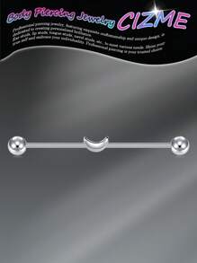 CIZME 14G Industrial Barbell Cartilage Earring Body Piercing Jewelry 35mm 38mm, Industrial Piercing Jewelry Industrial Piercing,Industrial Earrings For Women Men,Industrial Barbell Stainless Steel Industrial Bar Piercing Iindustrial Bar - Silver - View 17