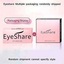 EYESHARE 全新 1 副彩色隐形眼镜 棕色眼部化妆镜片 14.5 毫米 年度使用 万圣节服装角色扮演 - 茜拉HE-棕 - 查看 6