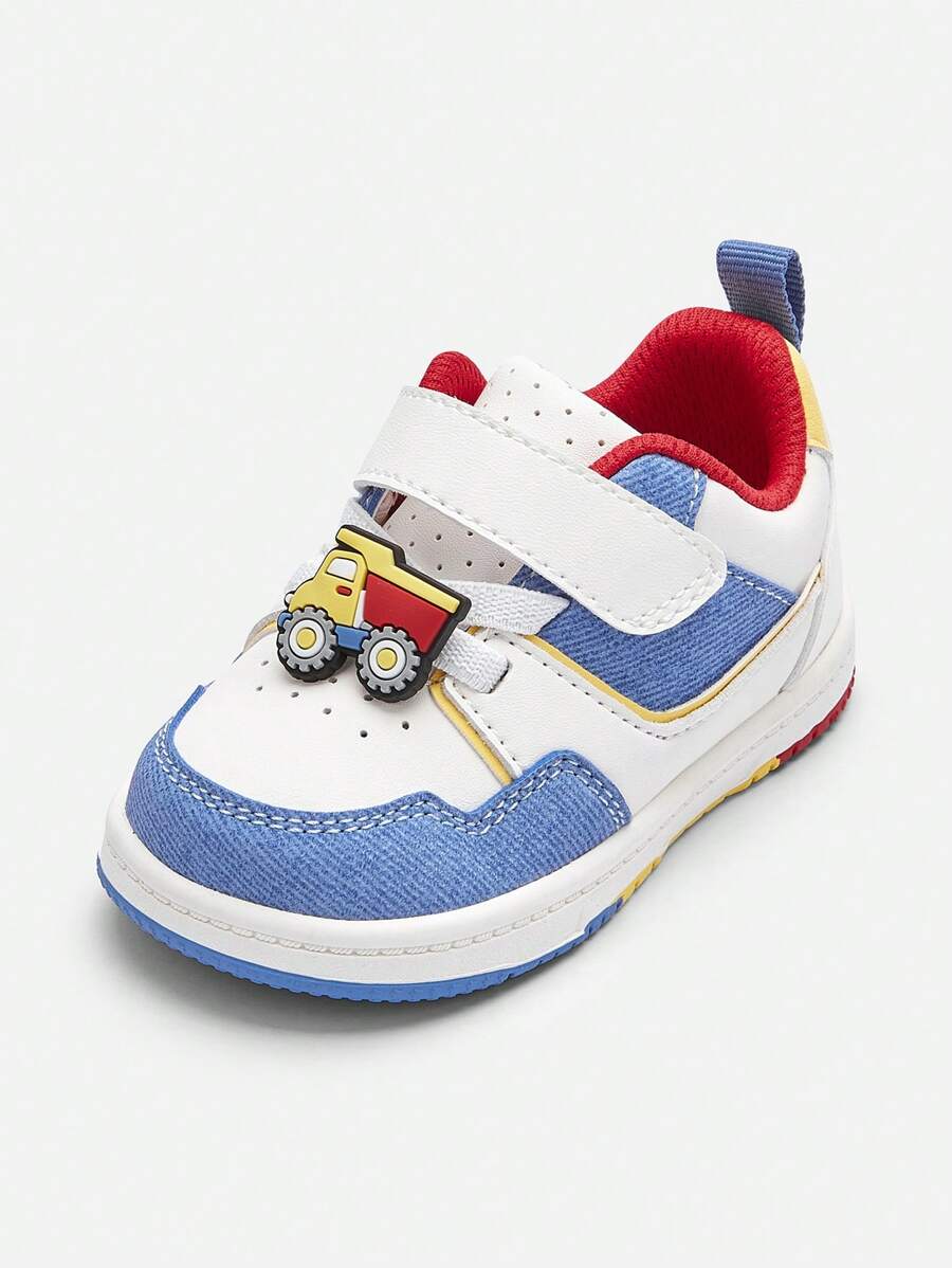 Balabala 婴幼儿鞋，男女童白色运动鞋，春秋季 - 白藍色調 - 查看 1