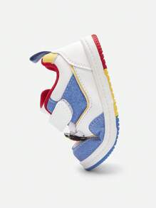 Balabala 婴幼儿鞋，男女童白色运动鞋，春秋季 - 白藍色調 - 查看 6