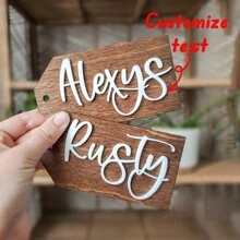 1pc/3pcs/10pcs Personalized Wooden Name Labels, Custom Basket Labels, Wedding Name Labels, Holiday Wooden Gift Labels, Gift Decorations, Valentine's Day, Mother's Day, Birthday Gifts, Memorial Gifts, Giving Good Friends, Graduation Gifts