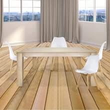 MUNDO IN MUEBLES Mesa de Comedor Minori 160x90 cm, Mesa Comedor Minimalista Cocina Pequeña, Mesa para Desayunador, Comedor, Antecomedor, Oficina, Melamina y Metal, Decoracion Interior Exterior Moderna - Encino - Ver 5