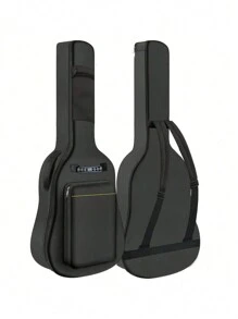 Sac de guitare imperméable de 41 pouces, sac de guitare acoustique résistant à l'eau avec sangle d'épaule double réglable, étui de transport avec boucle de suspension au dos, sacs de guitare, étui de guitare électrique, sac de transport imperméable en oxford pour guitare électrique avec deux poches, pour guitare acoustique, classique, ukulélé, basse
