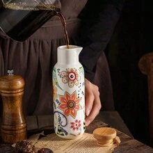 北欧蝴蝶花朵设计大号酱油瓶家用油壶创意防漏醋瓶