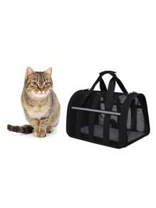Pet Carrier Backpack, Available In Three Sizes: S/M/L - Black - View 2