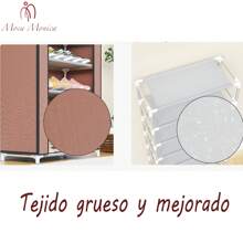 Shoe Rack With Fabric Cover, 9 Levels, Metal Frame, Random - Random Color - View 6