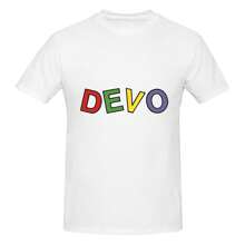 Women's White Short-Sleeved T-Shirt Miss Devo Music Band Miss's T-Shirt Basic Short Sleeve Tee Classic Youth Memory Casual Top Women's T-Shirts