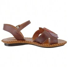 Sandália rasteira feminina em Couro 2132